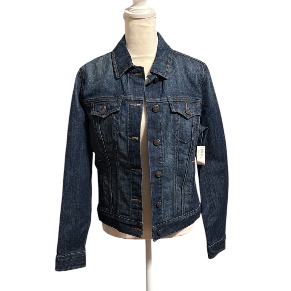 OLD NAVY dark Wash Denim Jacket size medium new with tags